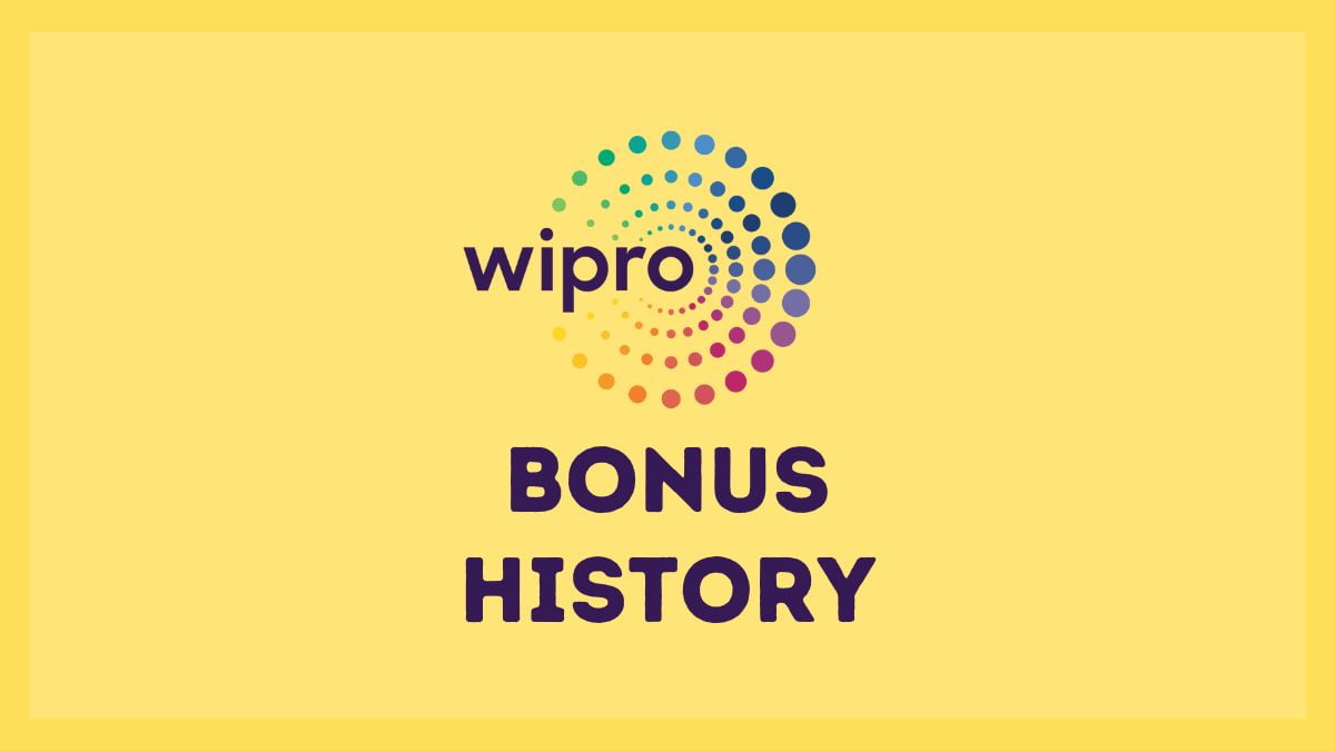 Wipro Bonus History Senthil Stock Trader
