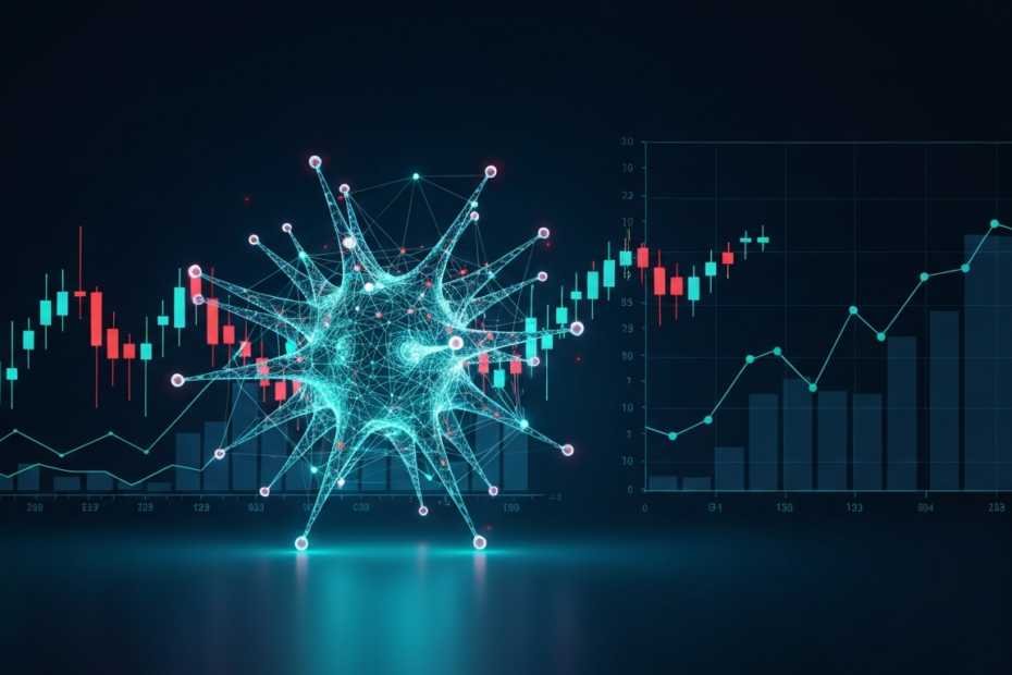 Editorial illustration representing top ai stocks in india (2026): comprehensive investment guide